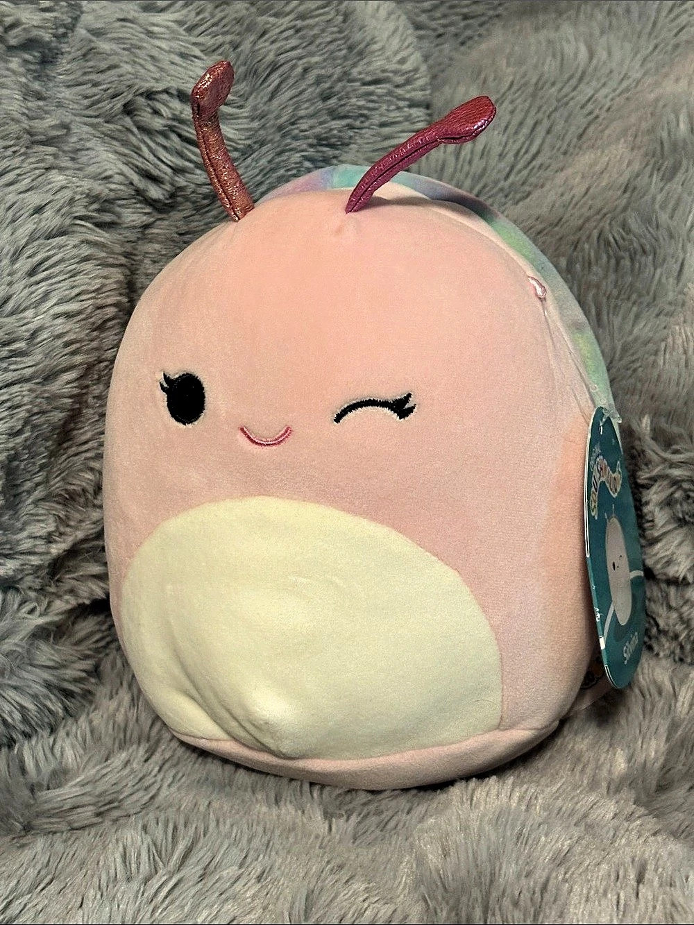 Squishmallows Silvina the Snail Plush Pink & Multicolor